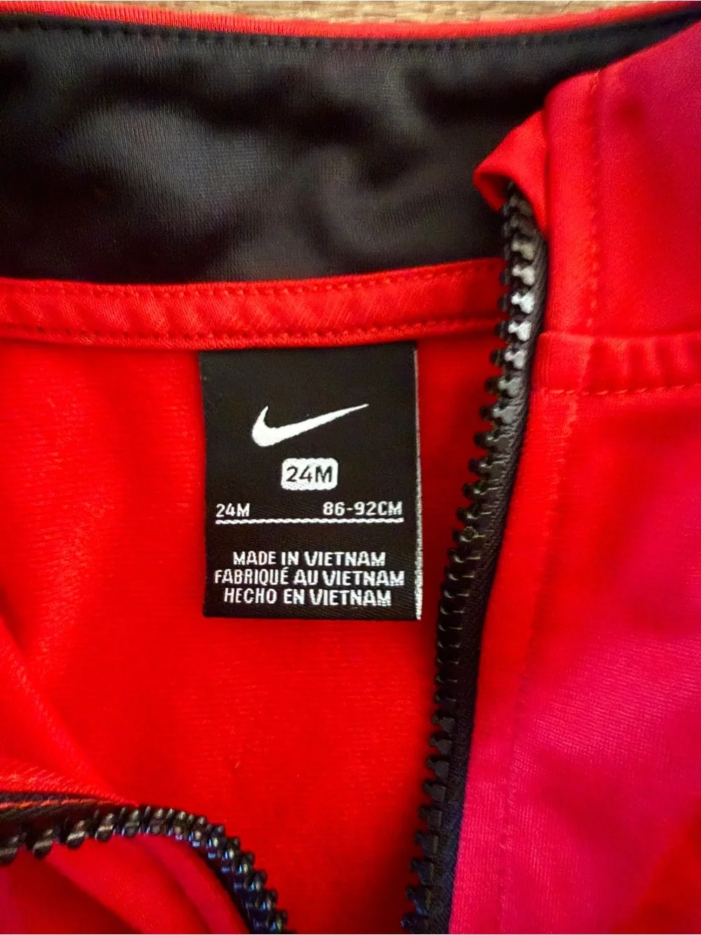 Nike Red and Black Kids Athletic Hoodie & Joggers Set